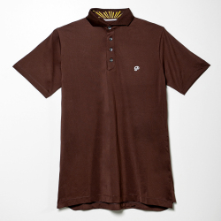 Public Drip パブリックドリップ Men's Athlete Polo ポロ Coffee コーヒーブラウン