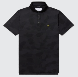 Public Drip Men's Polo Camo Black