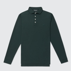 Public Drip メンズ ロングスリーブ ワッフルニット ポロ Pine Grove 正面画像