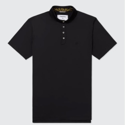 Public Drip メンズ Tonal Polo Black ポロシャツ 正面画像