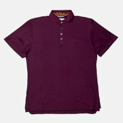 Public Drip メンズ Tonal Polo Maroon ポロシャツ 正面画像