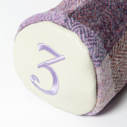 SEAMUS Fairway Wood Cover 3 Lavender Check/White Leather