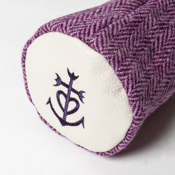 SEAMUS Fairway Wood Cover Marseille Pink Harris Tweed/White Leather