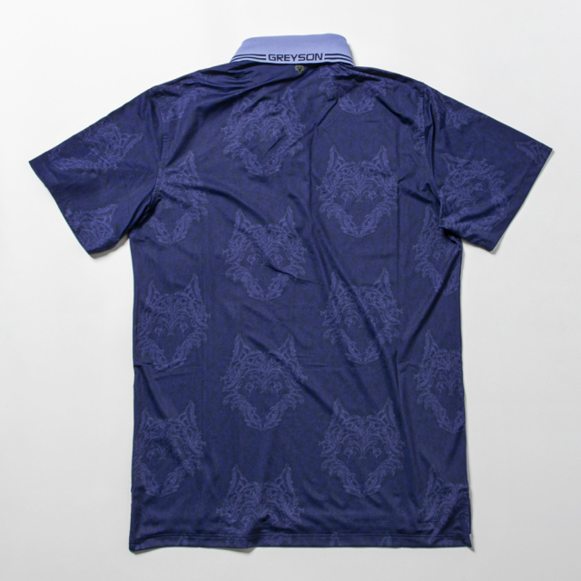 Malbon Golf × GREYSON ポロシャツ ネイビー 新品 M（L） WAAC X JONES】MEN ラインポイントポロシャツ ネイビー