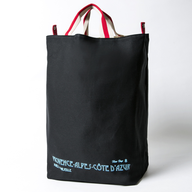 【国内即発送】【送料無料】★NINE2FIVEEWGRC トート★ BLACK 猫舌茸｜ナイロン2WAYトートバッグ｜ユニセックス｜グラニフ