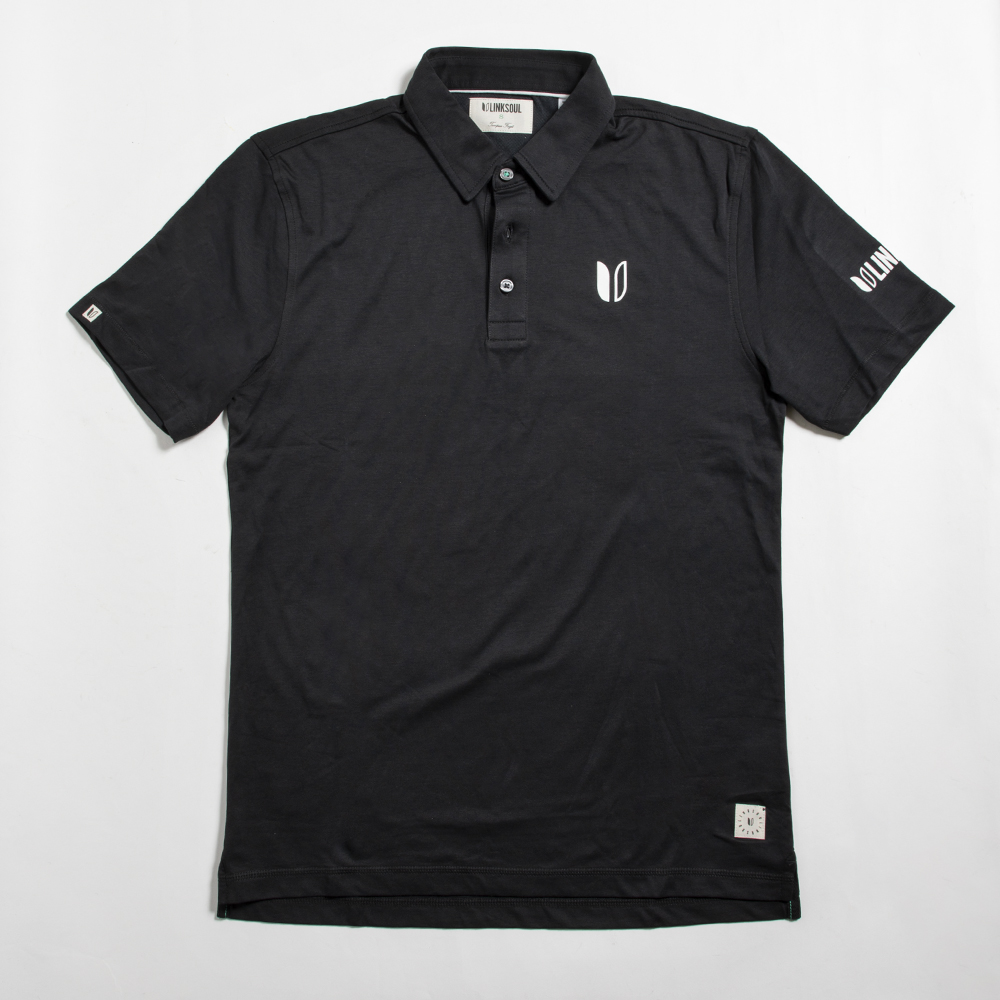 LINKSOUL Men's Rincon Polo Black