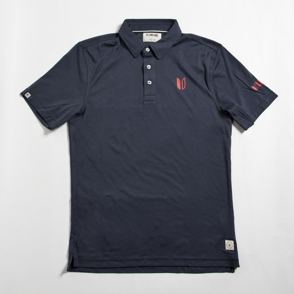 LINKSOUL Men's Rincon Polo Navy