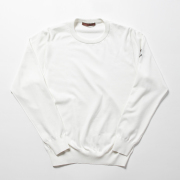 GILLES & LOEWS Unisex Crew Sweater White