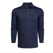 GREYSON Men's Long Sleeve Polo 男性用長袖袖ポロ Omaha Maltese ネイビー