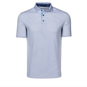 GREYSON Men's Polo 男性用半袖ポロ Winoka ストライプ Arctic ホワイト
