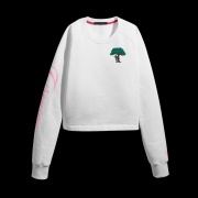 GREYSON Women's Cropped Aspen Crewneck スウェットシャツ Garden of Thieves Arctic ホワイト
