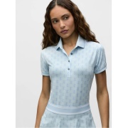 GREYSON Women's Scarlett Polo 女性用半袖ポロ Wolf Links Mineral Mist ライトブルー