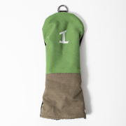 Knee Deep Driver Cover 1 Cotton Canvas Green/Khaki/Black