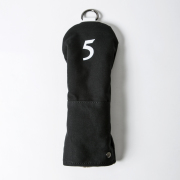 Knee Deep Fairway Wood Cover 5 Cotton Canvas Black