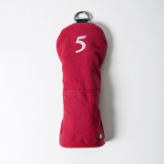 Knee Deep Fairway Wood Cover 5 Cotton Canvas Red