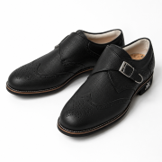 LAMBDA ラムダ Men's メンズ Dijon ディジョン Monk Strap モンクストラップ Black ブラック