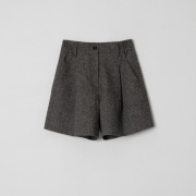 OTTGIPSA Women's Wool Shorts Brown Grey