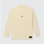 Public Drip パブリックドリップ Men's Long Sleeve Mock 長袖モックネック Cream クリーム