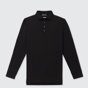 Public Drip パブリックドリップ Men's Long Sleeve Waffle Knit Polo 長袖ワッフル ニット ポロ Black ブラック