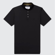 Public Drip メンズ Tonal Polo Black ポロシャツ 正面画像