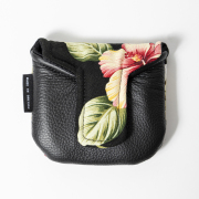SEAMUS Mallet Putter Cover Hiwahiwa/Black Leather