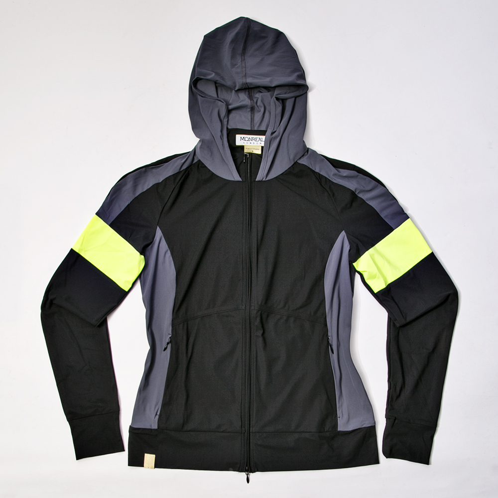 Monreal Rash Guard Hoodie Black / Yellow