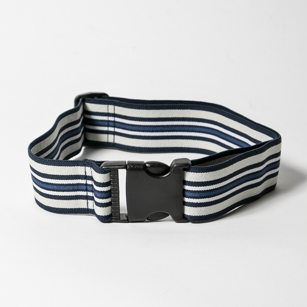OTTGIPSA Stretch Rubber Belt Stripe Navy