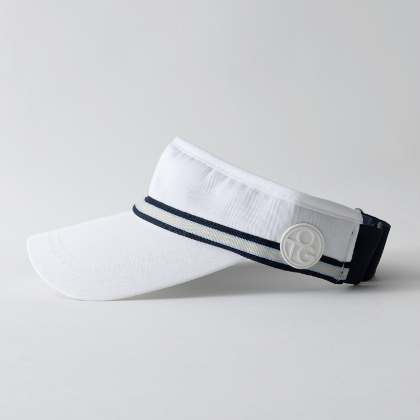 OTTGIPSA Sun Visor White/Navy Tape