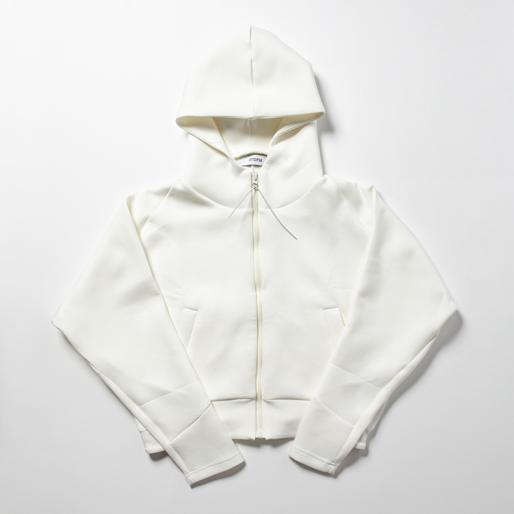 OTTGIPSA Women's Zip Up Hoodie Free Ivory