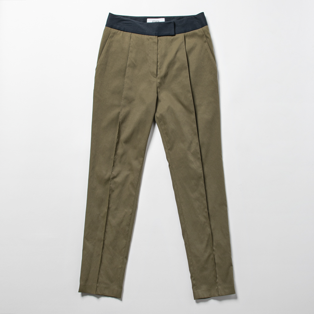 OTTGIPSA Women's Slim Pants Khaki
