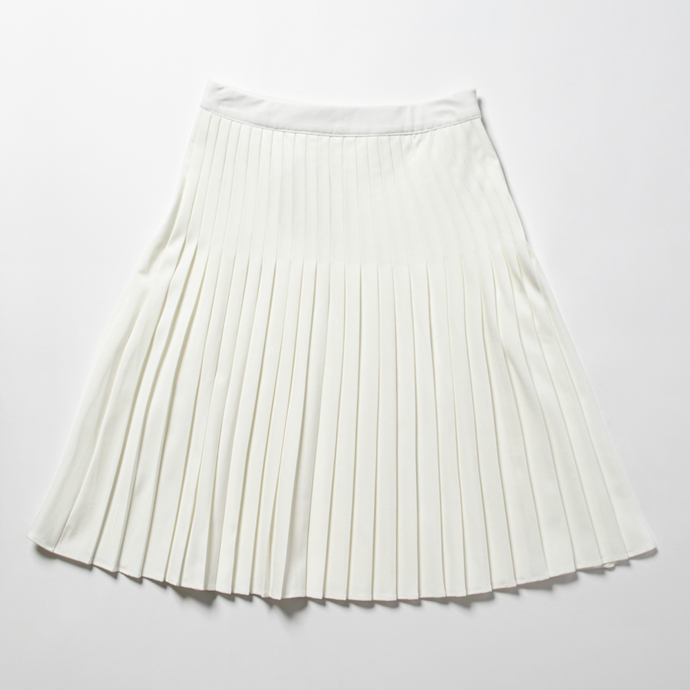 OTTGIPSA Women's Pleated Skirt Ivory