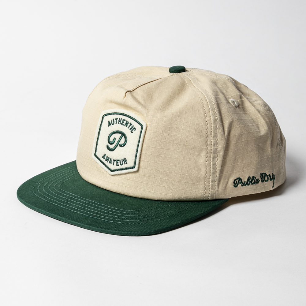 Public Drip パブリックドリップ Hat 帽子 Authentic Amateur Cream/Green クリーム/グリーン