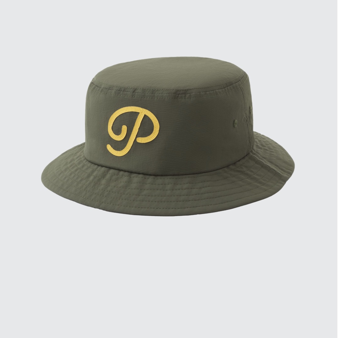 Public Drip パブリックドリップ Bucket Hat 帽子 Big P Olive オリーブ