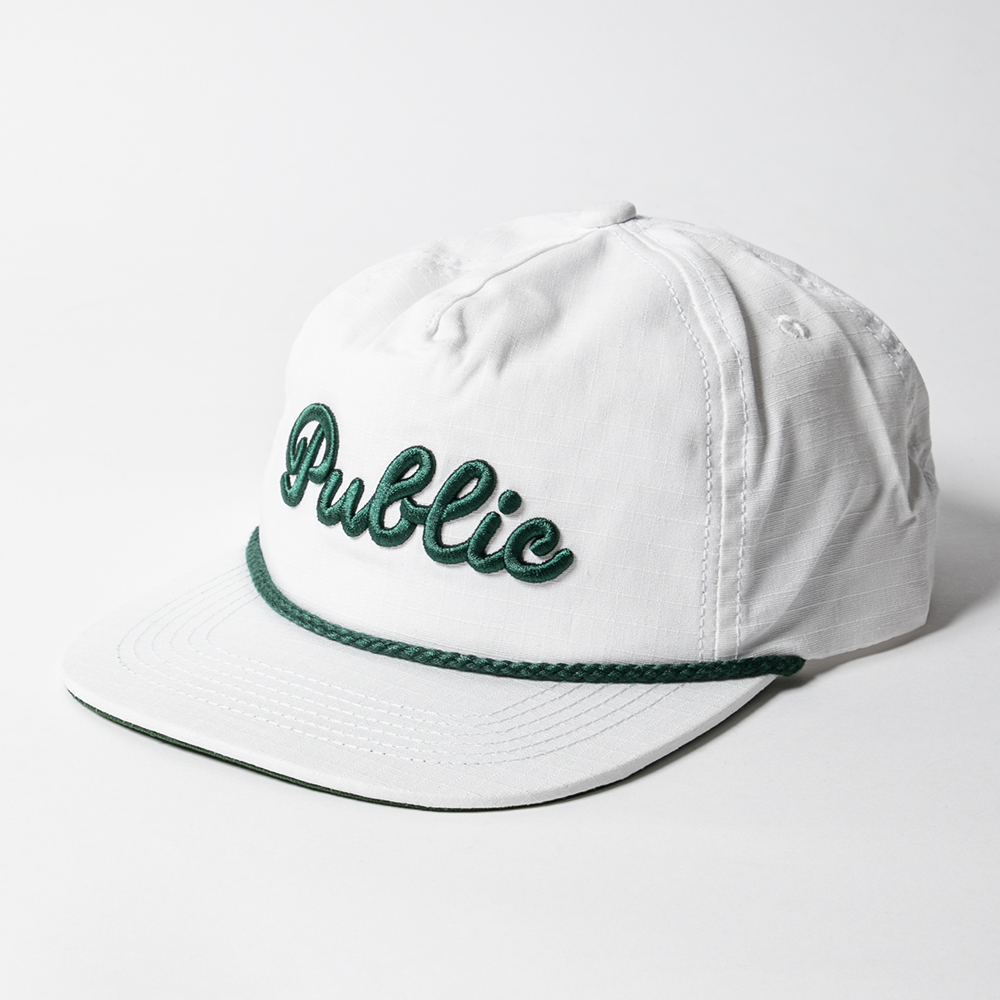 Public Drip パブリックドリップ Rope Hat ロープ帽子 Public White ホワイト