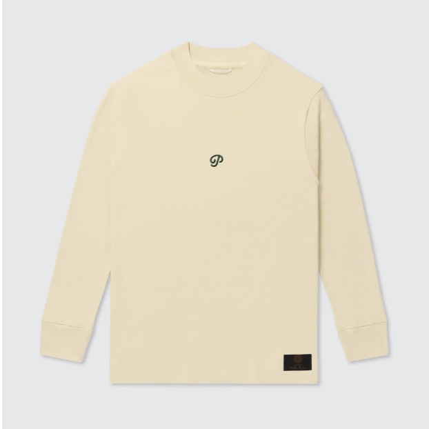 Public Drip パブリックドリップ Men's Long Sleeve Mock 長袖モックネック Cream クリーム