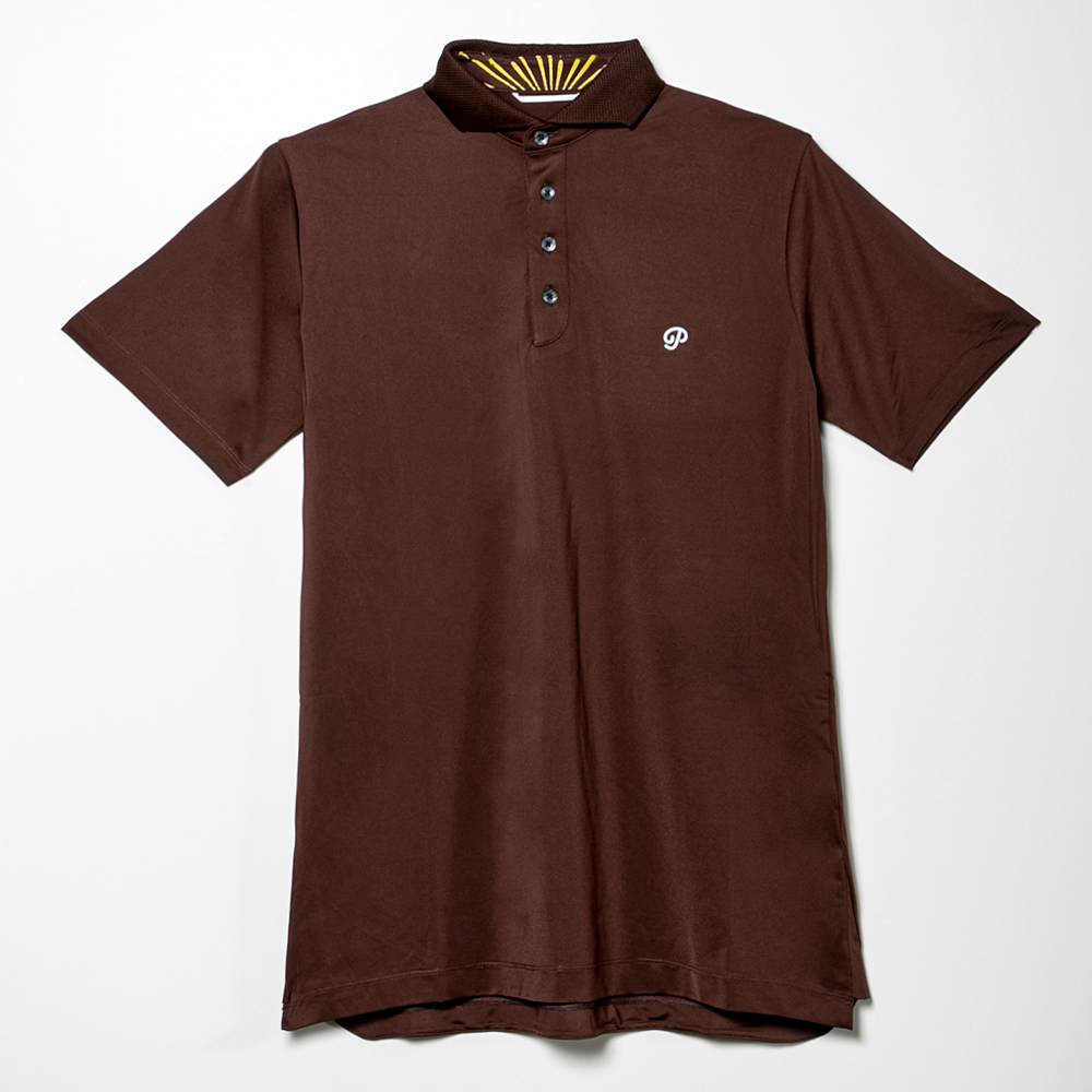 Public Drip パブリックドリップ Men's Athlete Polo ポロ Coffee コーヒーブラウン