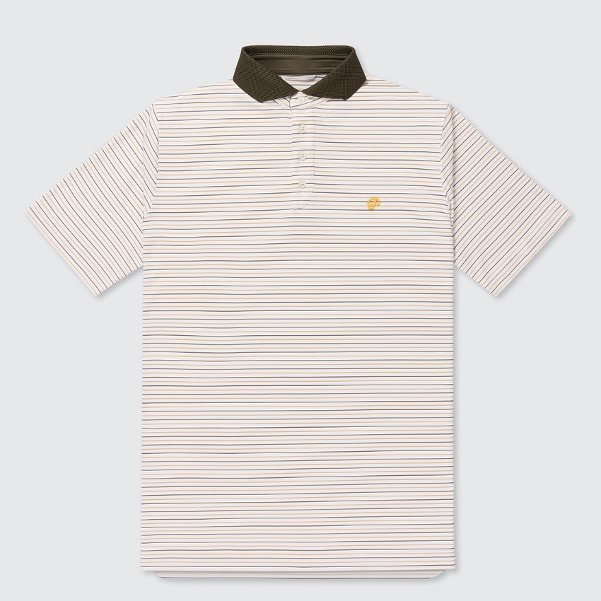 Public Drip パブリックドリップ Men's Athlete Polo ポロ Stripe White/Olive ホワイト/オリーブ