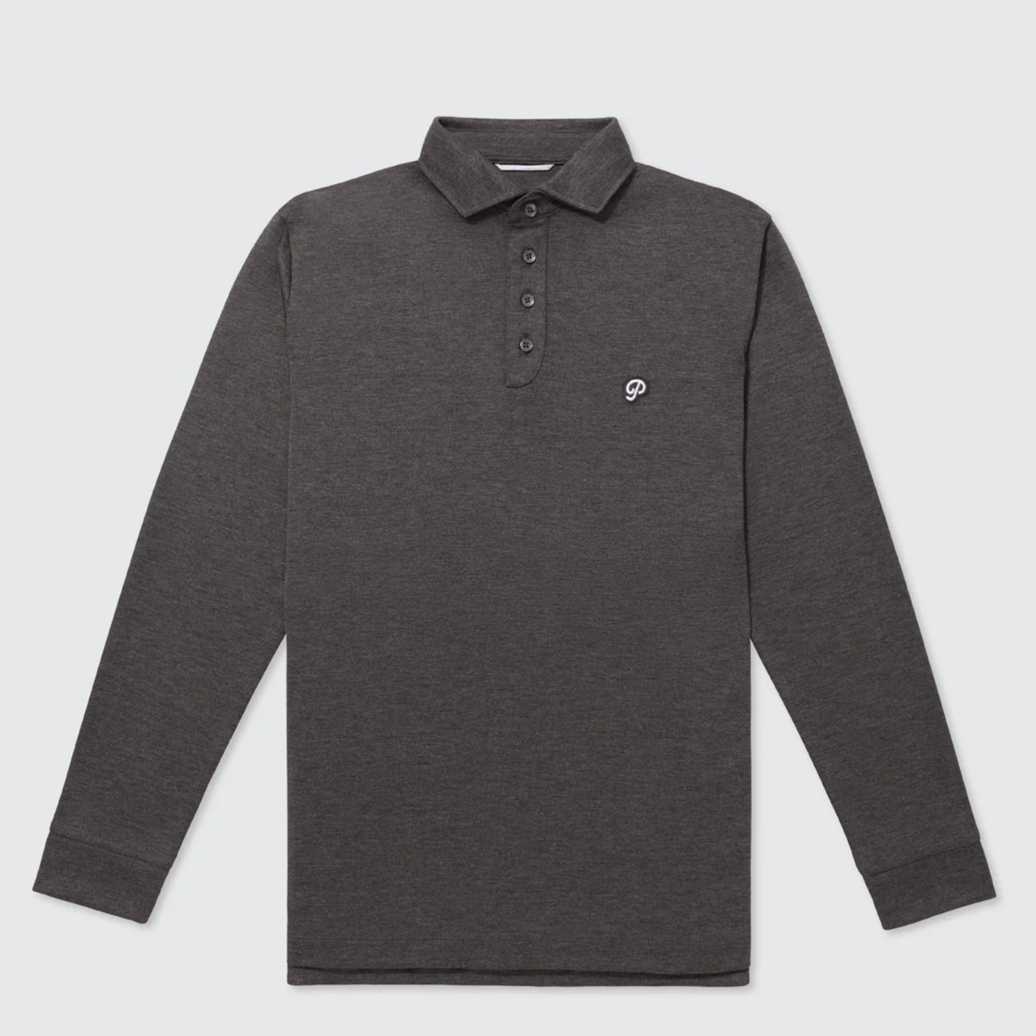 Public Drip パブリックドリップ Men's Long Sleeve Dinner Polo 長袖ディナーポロ Smoke Grey スモークグレー