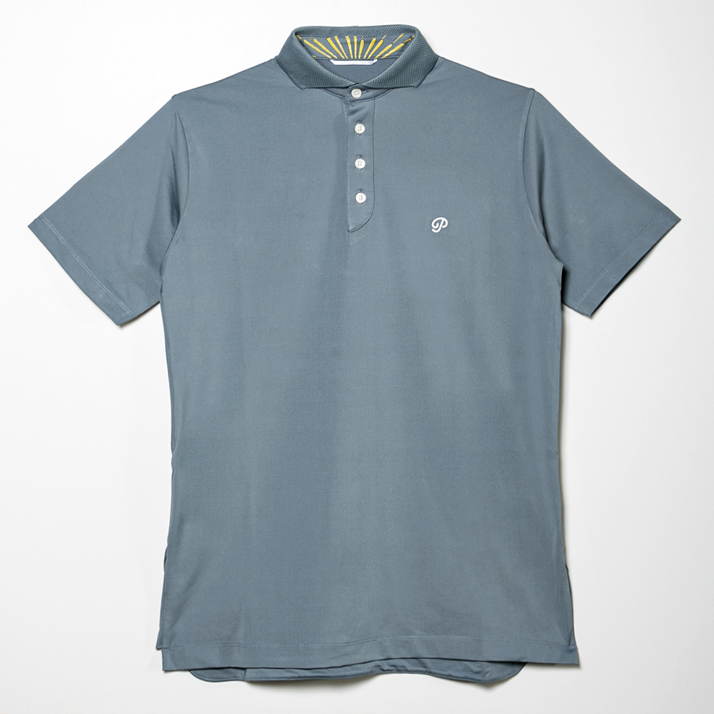 Public Drip パブリックドリップ Men's Athlete Polo ポロ Slate スレートブルー