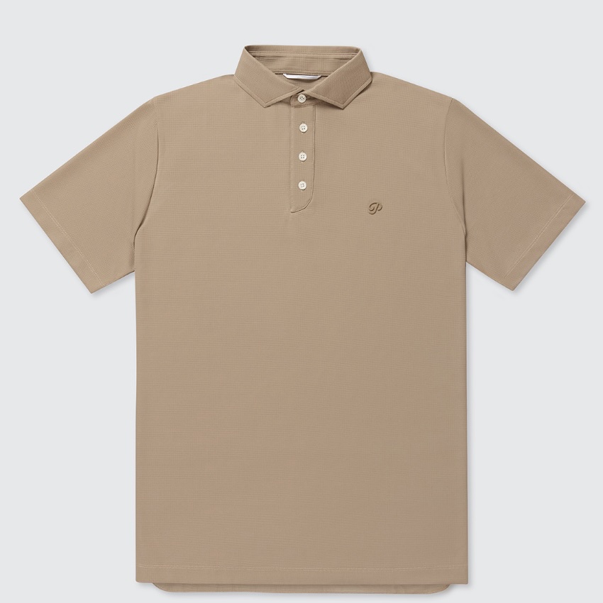 Public Drip パブリックドリップ Men's Waffle Knit Polo ワッフル ニット ポロ Driftwood ベージュ
