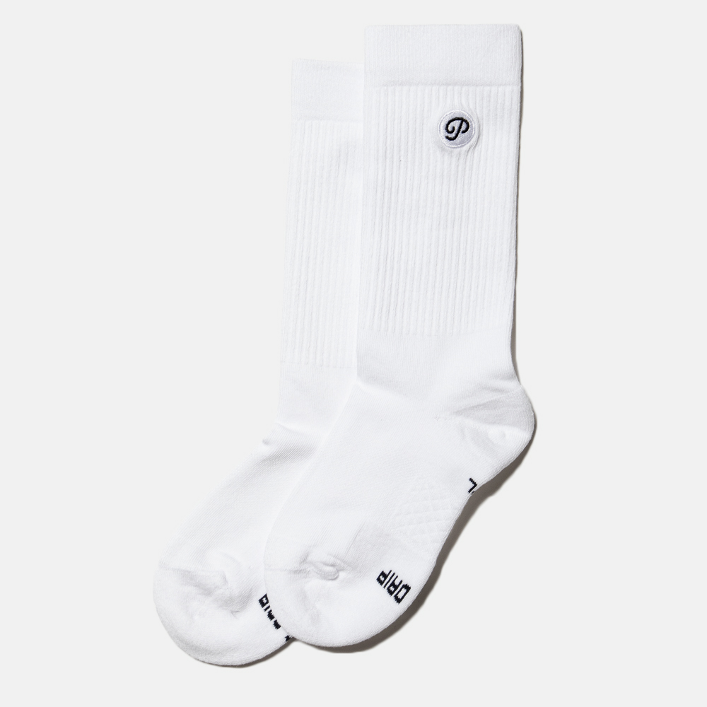 Public Drip パブリックドリップ Men's Athlete Socks ソックス White ホワイト