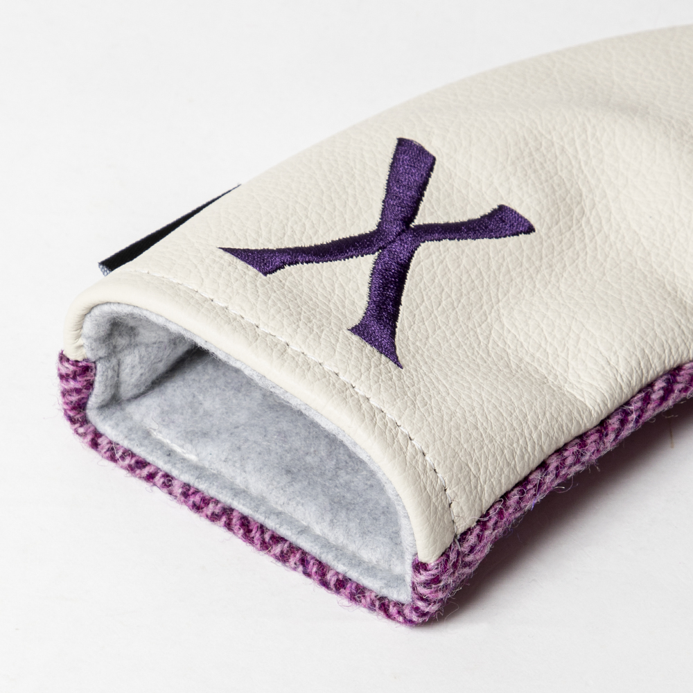 SEAMUS Hybrid Cover X Pink Harris Tweed/White Leather