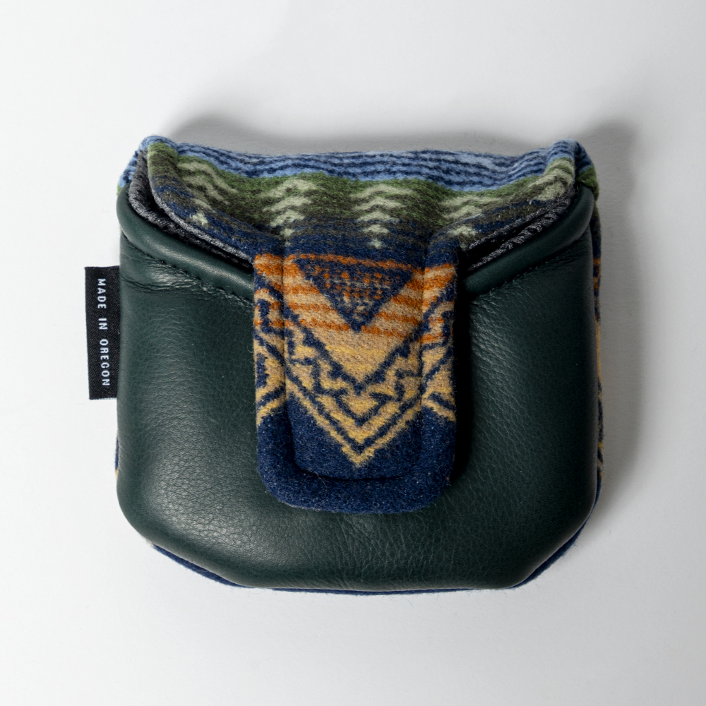 SEAMUS Mallet Putter Cover PENDLETON American Treasure/Green Leather