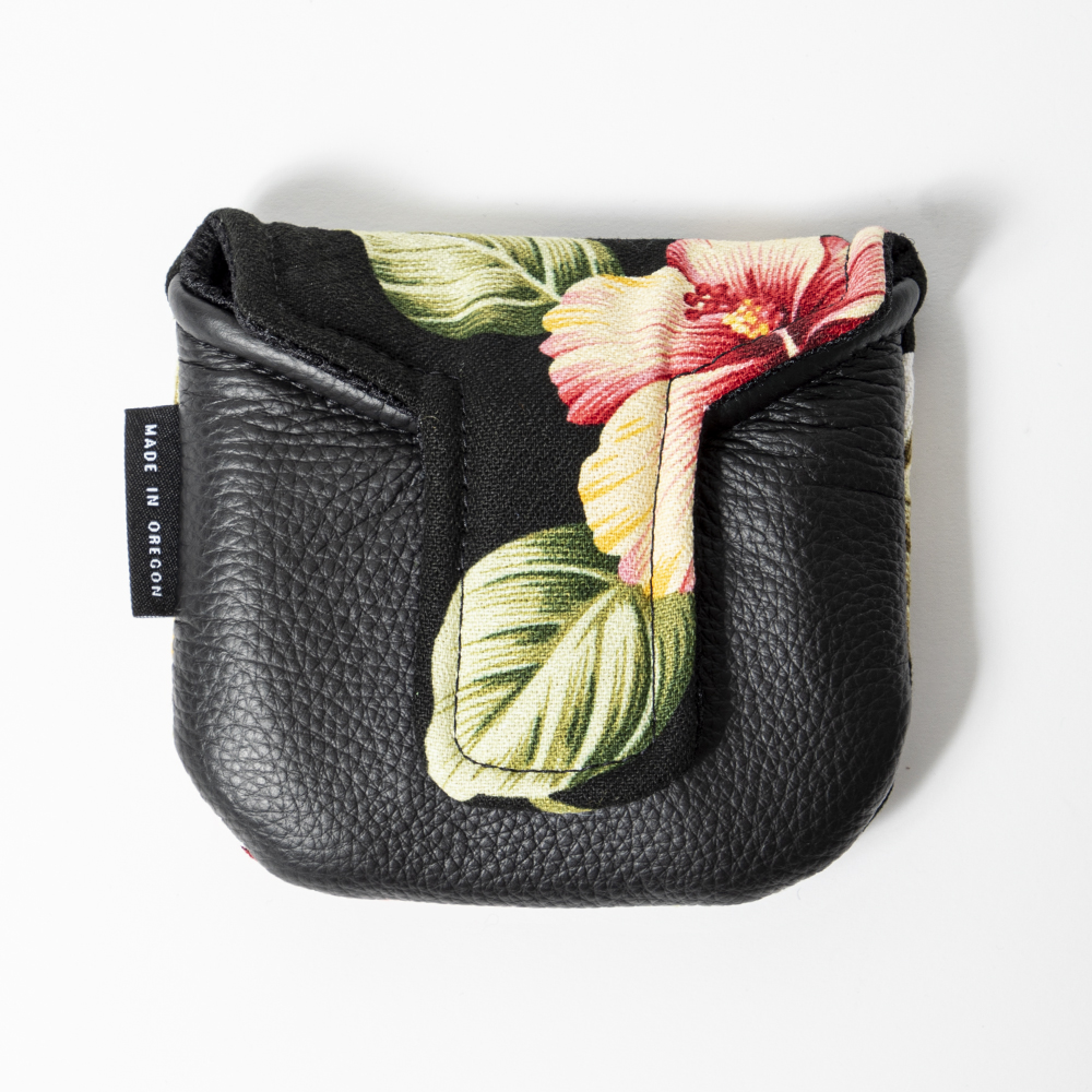 SEAMUS Mallet Putter Cover Hiwahiwa/Black Leather