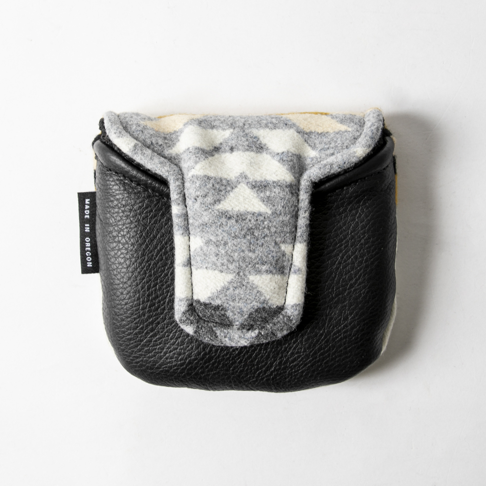SEAMUS Mallet Putter Cover PENDLETON Rancho Arroyo Silver Black Leather