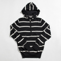 (PRICE DOWN) G/FORE Men's Sweater 1/4 Zip Hoodie Black/White