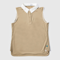 GILLES & LOEWS Women's No Sleeve Polo Shirt Khaki