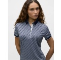 GREYSON Women's Scarlett Polo 女性用半袖ポロ W/Crowly Collar Wolf Tails Maltese Blue ネイビー