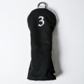 Knee Deep Fairway Wood Cover 3 Cotton Canvas Black