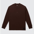Public Drip パブリックドリップ Men's Long Sleeve Mock 長袖モックネック Coffee Brown コーヒーブラウン